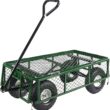 Sunnydaze QH-UC988-GN Utility Steel Garden Cart, Heavy-Duty 400 Pound Capacity Sunnydaze QH-UC988-GN Utility Steel Garden Cart, Heavy-Duty 400 Pound Capacity