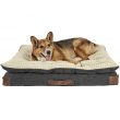 EveryYay Grey Patched Pillowtop Lounger Orthopedic Dog Bed, 40