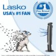 Lasko Household Tower Fan, 42", Silver T42951