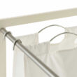 TRINITY TBFPNC-2103 3-Bag Laundry Cart, White