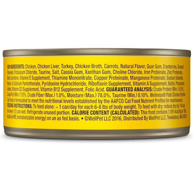 Wellness Complete Health Natural Grain Free Chicken Pate Wet Cat Food, 5.5 oz., Case of 24 Wellness Complete Health Natural Grain Free Chicken Pate Wet Cat Food, 5.5 oz., Case of 24 - Image 2