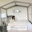 Delta Children ‎W129270-026 Poppy House Wood Twin Bed, Platform Bed, Grey