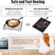 Cusimax Hot Plate Electric Burner, Non-Slip Rubber Feet, Upgraded Version, 1500W
