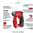 Milwaukee 2505-22-2426-20 M12 FUEL 12V Lithium-Ion Brushless Cordless 4-in-1 Installation 3/8 in. Drill Driver Kit with M12 Multi-Tool