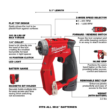 Milwaukee 2505-22-2420-20 M12 FUEL 12V Lithium-Ion Brushless Cordless 4-in-1 Installation 3/8 in. Drill Driver Kit with M12 HACKZALL