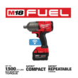 Milwaukee 2864-20-48-11-185 M18 FUEL ONE-KEY 18V Lithium-Ion Brushless Cordless 3/4 in. Impact Wrench w/ Friction Ring & M18 5.0 Ah Battery