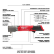 Milwaukee 2564-20-2565-20 M12 FUEL 12V Lithium-Ion Brushless Cordless 3/8 in. and 1/2 in. Right Angle Impact Wrenches Set (2-Tool)