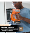 RIDGID R09891B-AC8400802 18V Brushless Cordless 18-Gauge 2-1/8 in. Brad Nailer with CLEAN DRIVE Technology with 18V 2.0 Ah Lithium-Ion Battery