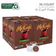 McCafé Premium Roast Decaf, Keurig Single Serve K-Cup Pods, Medium Roast Coffee Pods, 96 Count of pack of 4 of 24 K-Cup Pods each
