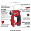 Milwaukee 2505-22-48-11-2460 M12 FUEL 12-Volt Lithium-Ion Brushless Cordless 4-in-1 Interchangeable 3/8 in. Drill Driver Kit with 6.0 Ah Battery