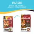Solid Gold Large Breed Dog Food - Wolf King Whole Grain Dry Dog Food Made with Real Bison, Brown Rice & Sweet Potato, 12 lbs.