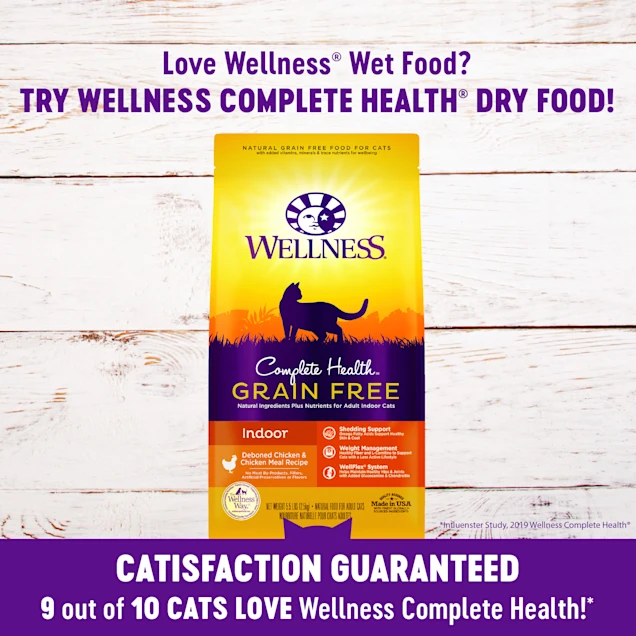 Wellness Complete Health Natural Grain Free Chicken Pate Wet Cat Food, 5.5 oz., Case of 24 Wellness Complete Health Natural Grain Free Chicken Pate Wet Cat Food, 5.5 oz., Case of 24 - Image 8