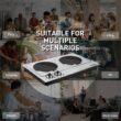 Cusimax Hot Plate Electric Stove, 1800W Double Burners, Infrared Cooktop, Compatible w/All Cookware, Upgraded Version