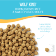 Solid Gold Large Breed Dog Food - Wolf King Whole Grain Dry Dog Food Made with Real Bison, Brown Rice & Sweet Potato, 12 lbs.