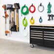 StoreYourBoard BLAT Tool Storage Rack, Garage Wall Mount, Garden, Yard, Shovels, Rakes, Brooms, Trimmers, Hoses, and More