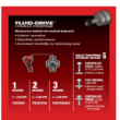 Milwaukee 2551-22-2415-20 M12 FUEL SURGE 12V Lithium-Ion Brushless Cordless 1/4 in. Hex Impact Driver Compact Kit with M12 Right Angle Drill