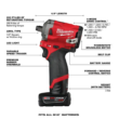 Milwaukee 2555-22-49-66-7011 M12 FUEL 12V Cordless Brushless Stubby 1/2 in. Impact Wrench Kit with 1/2 in. Drive SAE Deep Socket Set (12-Piece)