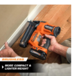 RIDGID R09891B-AC8400802 18V Brushless Cordless 18-Gauge 2-1/8 in. Brad Nailer with CLEAN DRIVE Technology with 18V 2.0 Ah Lithium-Ion Battery