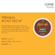McCafé Premium Roast Decaf, Keurig Single Serve K-Cup Pods, Medium Roast Coffee Pods, 96 Count of pack of 4 of 24 K-Cup Pods each