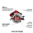 Milwaukee Circular Saw 2631-20 M18 18-Volt Lithium-Ion Brushless Cordless 7-1/4 in (Tool-Only)
