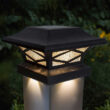 Classy Caps Kingsbridge Dual Lighting Solar Post Cap, 2-pack
