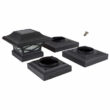Classy Caps Kingsbridge Dual Lighting Solar Post Cap, 2-pack