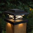 Classy Caps Kingsbridge Dual Lighting Solar Post Cap, 2-pack