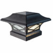 Classy Caps Kingsbridge Dual Lighting Solar Post Cap, 2-pack