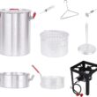 CreoleFeast TFS3010 Propane 30 Qt. Turkey and 10 Qt. Fish Fryer Boiler Steamer Set