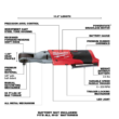 Milwaukee 2554-20-2557-20 M12 FUEL 12V Lithium-Ion Brushless Cordless Stubby 3/8 in. Impact Wrench and Ratchet Kit (Tool-Only Kit)