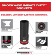 Milwaukee 2554-22-49-66-7021 M12 FUEL 12V Brushless Cordless Stubby 3/8 in. Impact Wrench Kit with3/8 in. Metric Deep Impact Socket Set (8-Piece)
