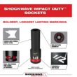 Milwaukee 2555-22-49-66-7011 M12 FUEL 12V Cordless Brushless Stubby 1/2 in. Impact Wrench Kit with 1/2 in. Drive SAE Deep Socket Set (12-Piece)