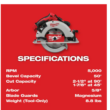 Milwaukee Circular Saw 2631-20 M18 18-Volt Lithium-Ion Brushless Cordless 7-1/4 in (Tool-Only)