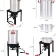 CreoleFeast TFS3010 Propane 30 Qt. Turkey and 10 Qt. Fish Fryer Boiler Steamer Set