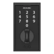 Schlage Touch Century Matte Black Electronic Deadbolt Lock Lighted Keypad Touchscreen