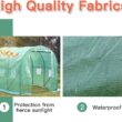 FDW Greenhouse for Outdoors Greenhouse Walk-in Green House L10'xW7'xH7' Plastic Mini Greenhouse Kit Indoor