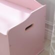 KidKraft Austin Wooden Toy Box/Bench with Safety Hinged Lid - Pink, Gift for Ages 3+ KidKraft Austin Wooden Toy Box/Bench with Safety Hinged Lid - Pink, Gift for Ages 3+