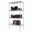Alera ALESW503618SR 4-Shelf Wire Rack 36" x 18" x 72", Sliver