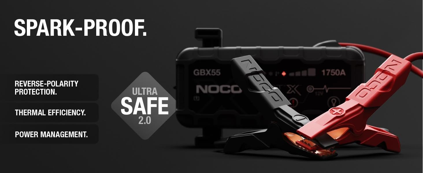 NOCO Boost X GBX55 1750A 12V UltraSafe Portable Lithium Jump Starter, Car Battery Booster Pack NOCO Boost X GBX55 1750A 12V UltraSafe Portable Lithium Jump Starter, Car Battery Booster Pack - Image 11