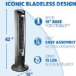 Lasko Household Tower Fan, 42", Silver T42951