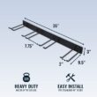 StoreYourBoard BLAT Tool Storage Rack, Garage Wall Mount, Garden, Yard, Shovels, Rakes, Brooms, Trimmers, Hoses, and More