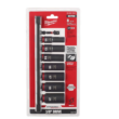 Milwaukee 2554-22-49-66-7021 M12 FUEL 12V Brushless Cordless Stubby 3/8 in. Impact Wrench Kit with3/8 in. Metric Deep Impact Socket Set (8-Piece)
