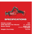 Milwaukee 2719-20 M18 FUEL 18V Lithium-Ion Brushless Cordless HACKZALL Reciprocating Saw (Tool-Only)