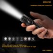 Soonfire Cree LED 1000 Lumens Flashlight, Rechargeable Waterproof Compact EDC Law flashlights, Black