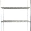 Alera ALESW504824SR Industrial Heavy-Duty Wire Shelving Starter Kit, 4-Shelf, 48" x 24" x 72"