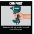 Makita XDT14Z 18V LXT Lithium-Ion Brushless 1/4 in. Cordless Quick-Shift Mode 3-Speed Impact Driver (Tool Only)