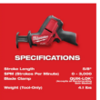 Milwaukee Reciprocating Saw Kit 2520-21XC M12 FUEL 12V Lithium-Ion Brushless Cordless HACKZALL w/ One 4.0Ah Batteries Charger & Tool Bag