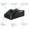 Bosch GXS18V-15N15 4 Amp-Hour, Lithium Power Tool Battery Kit (Charger Included)