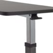Drive Medical 13067 Adjustable Non Tilt Top Overbed Table With Wheels for Hospital and Home Use, Standing Desk, Walnut