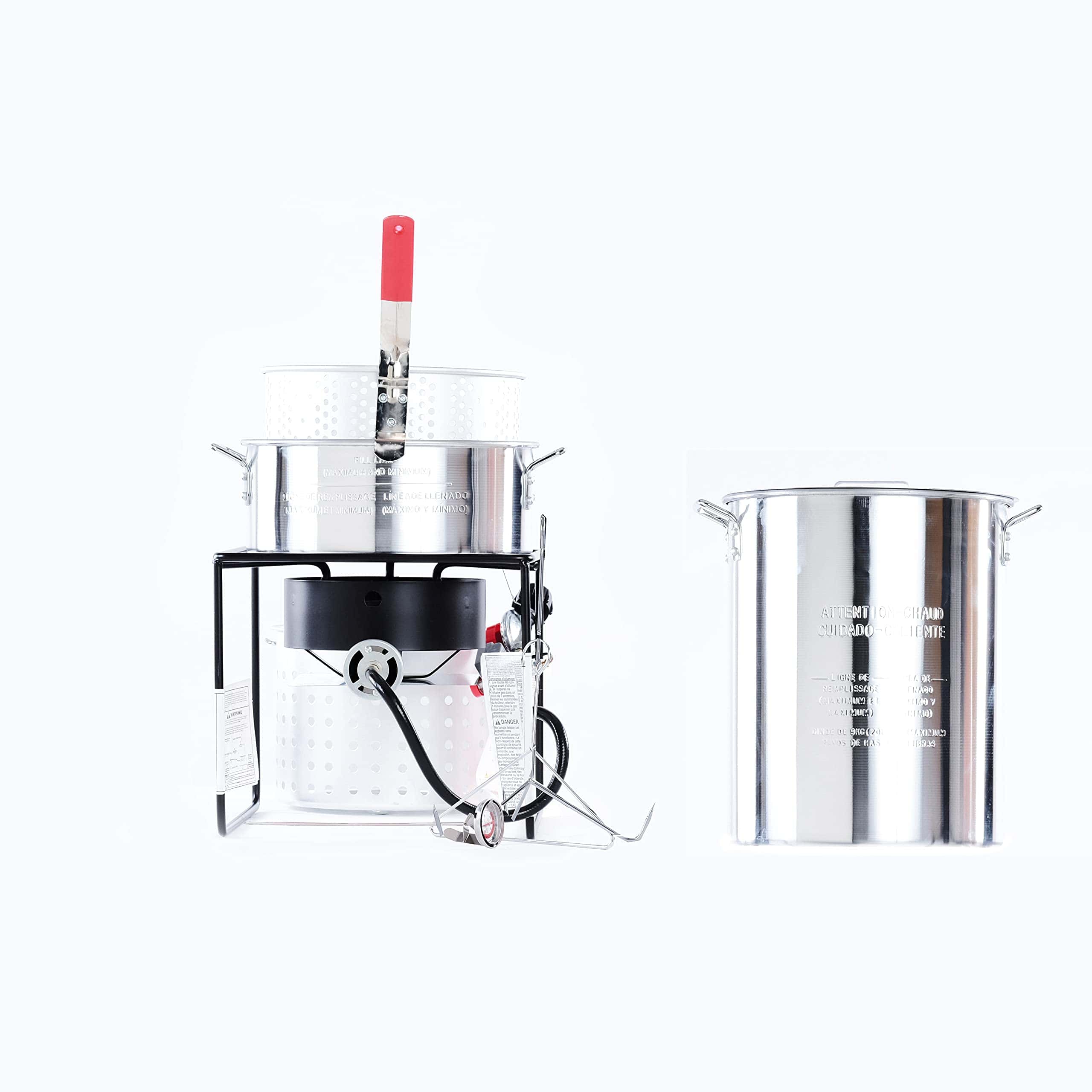 King Kooker Propane Outdoor Fry Boil Package with 2 Pots, silver, one size (12RTFBF3) King Kooker Propane Outdoor Fry Boil Package with 2 Pots, silver, one size (12RTFBF3) - Image 3